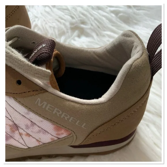 Merrell Alpine Sneaker Lightweight Suede Leather Pink Tan Size 9 - Picture 9 of 16